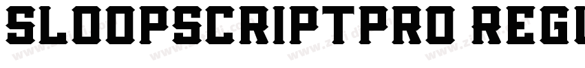 SloopScriptpro Regul字体转换